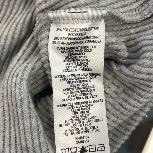 Calvin Klein Performance Womens Ribbed Funnel Neck Sweater Top Plus Size - Picture 3 of 5